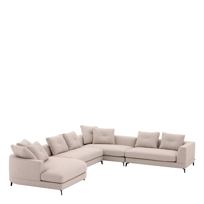 Sofa Eichholtz Moderno L w tkaninie Aveiro sand