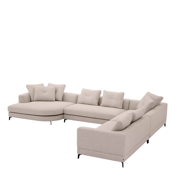 Sofa Eichholtz Moderno L w tkaninie Aveiro sand