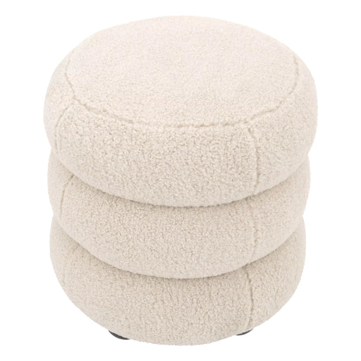 Stołek Eichholtz Tulum w tkaninie Brisbane cream