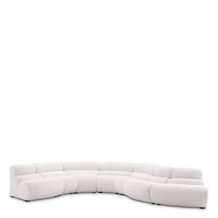 Sofa narożnikowa zewnętrzna Eichholtz Lindau w tkaninie Lyssa off-white