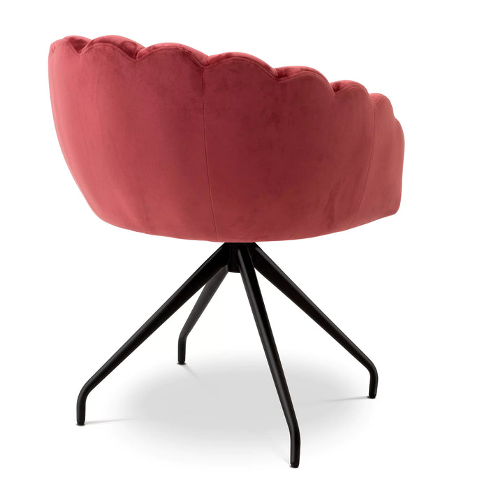 Krzesło Eichholtz Luzern w tkaninie Savona faded red velvet