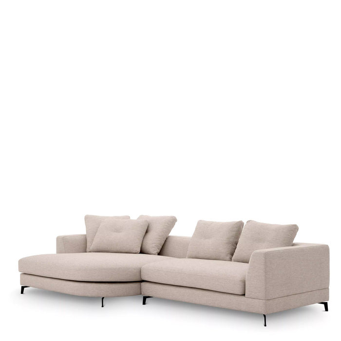 Sofa lewa Eichholtz Moderno S w tkaninie Aveiro sand