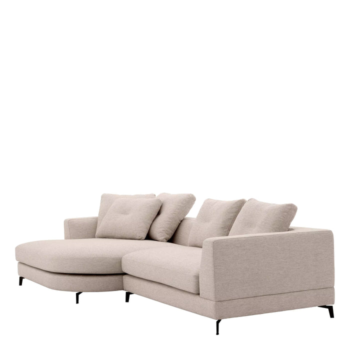 Sofa lewa Eichholtz Moderno S w tkaninie Aveiro sand