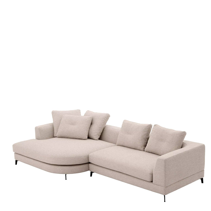 Sofa lewa Eichholtz Moderno S w tkaninie Aveiro sand