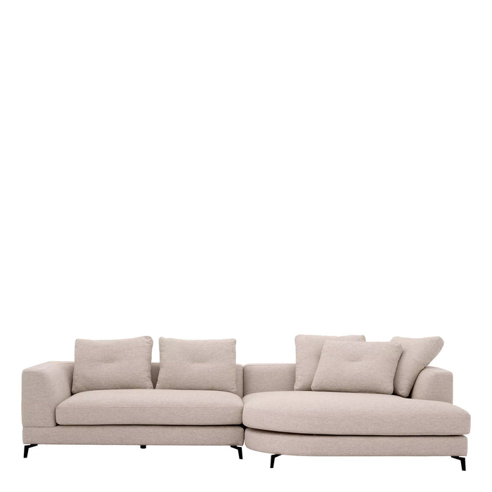 Sofa prawa Eichholtz Moderno S w tkaninie Aveiro sand