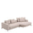 Sofa prawa Eichholtz Moderno S w tkaninie Aveiro sand