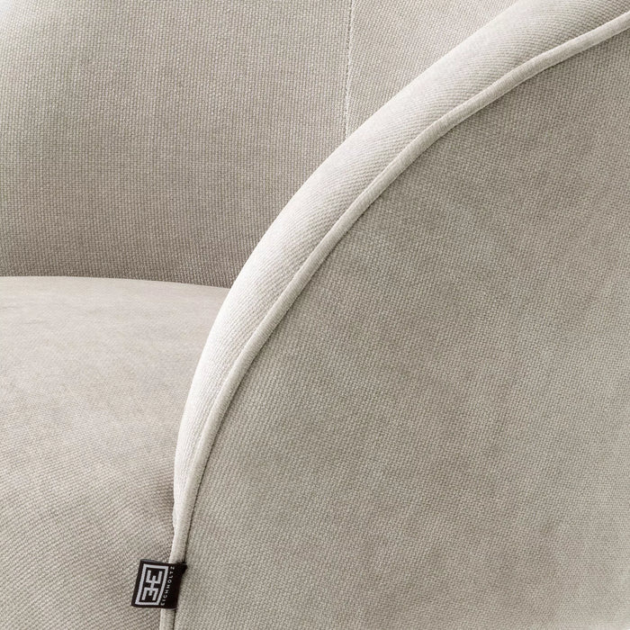 Obrotowe krzesło Eichholtz Masters w tkaninie Clarck sand